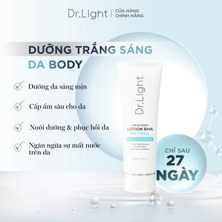 Kem Body Dr.Light Dưỡng Trắng Sáng Làn Da Với Hợp Chất Retinol Niacinamide Bha 200ml