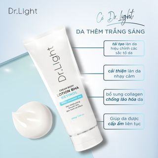 Kem Body Dr.Light Dưỡng Trắng Sáng Làn Da Với Hợp Chất Retinol Niacinamide Bha 200ml