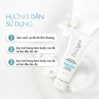 Kem Body Dr.Light Dưỡng Trắng Sáng Làn Da Với Hợp Chất Retinol Niacinamide Bha 200ml