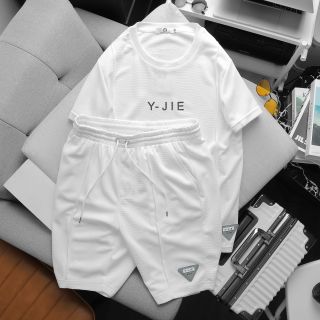 Quần Áo Thun Set Nam Y - JIE Thun Cotton Tổ Ong Mịn, chất Dày Mịn, Thoáng Mát, Chống Nhăn, Co giãn Tốt