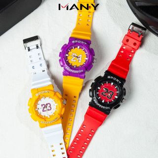 Đồng hồ học sinh phong cách thể thao - Đồng hồ đeo tay Sport cho bé trai, bé gái MANY