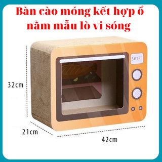 Bàn cào móng kết hợp ổ nằm mẫu Lò Vi sóng