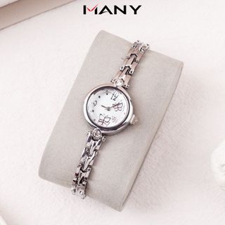 Đồng hồ Hongrui nữ tính - Đồng hồ nữ đeo dạng lắc tay màu bạc thời trang ManYi giá sỉ