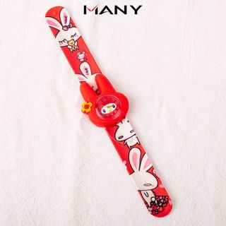 Đồng hồ trẻ em hình con thỏ dễ thương cho bé gái - Đồng hồ dán tay trẻ em tai thỏ nhiều màu MANY