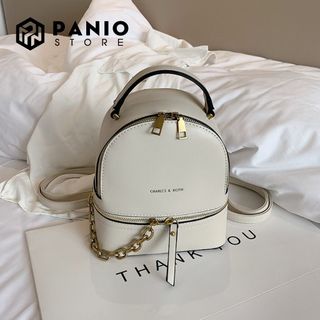 Balo nữ mini thời trang cao cấp dễ thương da đẹp màu trắng