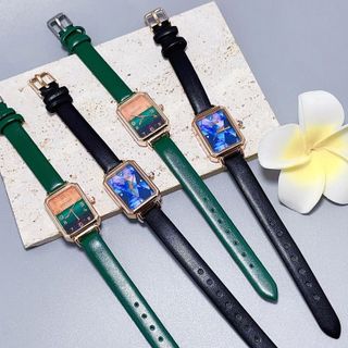 Đồng hồ nữ CTUSS dây da mặt vuông nữ tính trẻ trung mẫu mới 2023