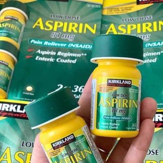 Viên uống Kirkland Low Dose Aspirin 81mg 2x 365 viên của Mỹ . giá sỉ