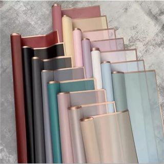 Giấy gói hoa bóng mờ viền đồng