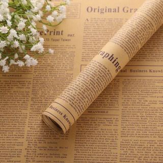 Giấy báo gói hoa phong cách vintage