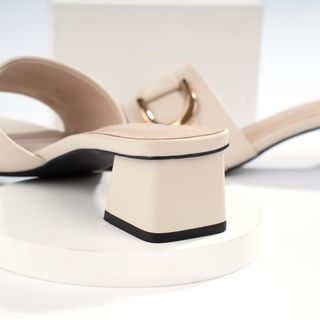 Guốc mũi vuông, quai ngang phối khóa (MKT04)