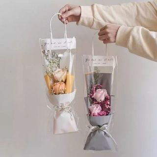 Túi bóng kính đựng hoa trong suốt