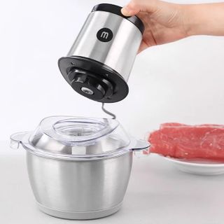 Máy xay thịt đa năng cối inox Mishio MK157 ( DUNG TÍCH 1.8L)