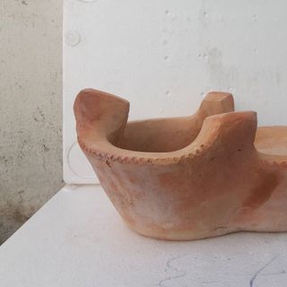 lò đất nấu củi nhỏ