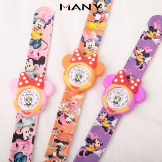 Đồng hồ trẻ em hình chuột Mickey dễ thương - Đồng hồ đeo tay cho bé trai gái hoạt hình MANY