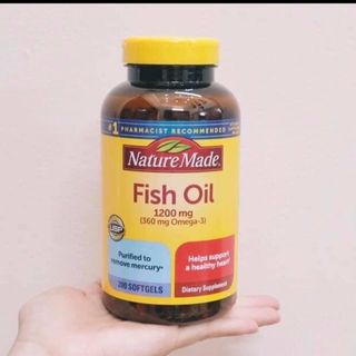 Dầu Cá Nature Made Fish Oil 1200mg Omega 3 Hộp 200 Viên Của Mỹ( mẩu mới) giá sỉ