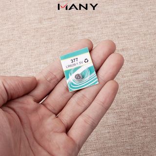 Pin đồng hồ phổ thông Watch Battery - Vỉ 10 pin cúc áo 377A/LR626SW/1.5V MANY
