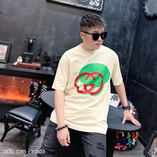 Áo thun cotton 4c nam, áo thun nam cao cấp, Logo bóng xanh đỏ dáng quốc dân, nam nữ mix thoải mái lun - size từ 55kg - 85kg