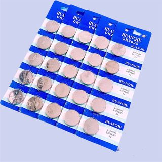 Vỉ 10 Pin cúc áo LR626SW/CR2032/CR2025/ dùng cho đồng hồ đeo tay 3 kim, thiết bị điện tử