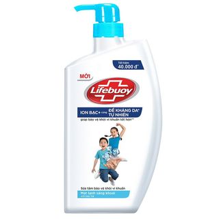 Sữa Tắm Lifebuoy Sạch Khuẩn Bảo Vệ Khỏi 99.9% Vi Khuẩn, Chứa Ion Bạc+ Hỗ Trợ Cùng Đề Kháng Da Tự Nhiên 800G