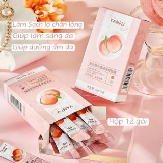 Mặt Nạ Sủi Bọt Detox YANFU Dưỡng Sáng Da, Làm Sạch Da mặt thu nhỏ lỗ chân lông, dịu da,(Hộp 12 gói)