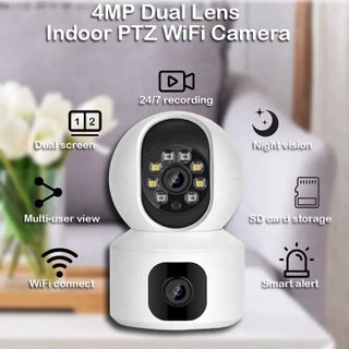 CAMERA 2 MẮT TRONG NHÀ YOOSEE YS2304 - 4.0MPX KẾT NỐI WIFI, XOAY 360 ĐỘ, ĐÀM THOẠI 2 CHIỀU - Hàng Chính Hãng