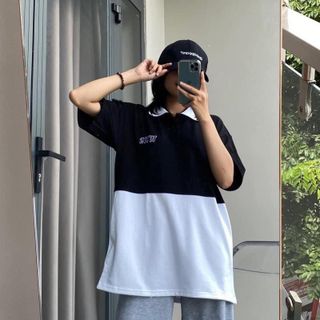 Áo Polo họa tiết đẹp freesize 35-70kg