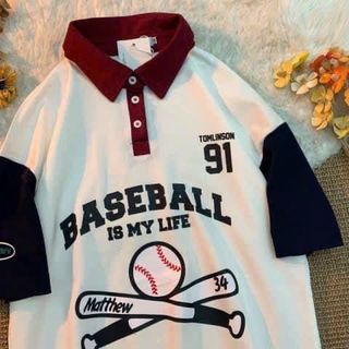 Áo Polo họa tiết đẹp freesize 35-70kg