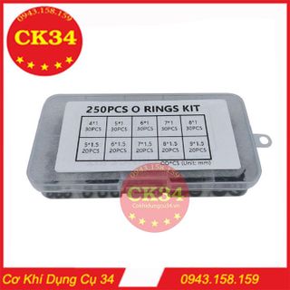 Set 250 Vòng Cao Su Chữ O Chống Thấm Dầu, Nước Chịu nhiệt mini dùng sửa chữa tiện dụng giá sỉ