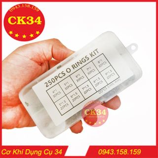 Set 250 Vòng Cao Su Chữ O Chống Thấm Dầu, Nước Chịu nhiệt mini dùng sửa chữa tiện dụng