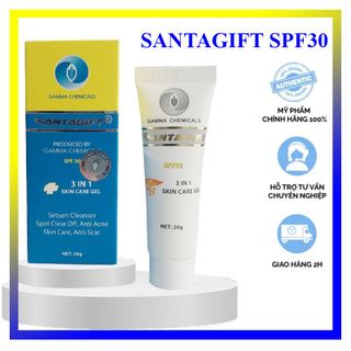 Kem mụn SANTAGIFT SPF30 - Hổ trợ giảm mụn - Ngừa thâm - Mờ thâm - 20g