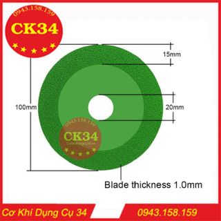 Lưỡi Cắt Mài Kính Sử Dụng Đa Năng Máy Cắt Chai Thủy Tinh Đĩa Cắt Mài Kim Cương 100mm Siêu Mỏng