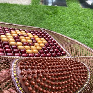 Đệm hạt gỗ lót ghế ô tô, giúp chống mỏi lưng khi ngồi lâu, tăng cường tuần hoàn máu, hạt gỗ XNK, Cam kết chất lượng