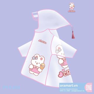 Áo mưa cài nút trẻ em Cream & Cheese