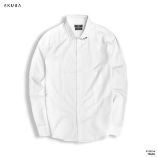 ÁO SƠ MI TAY DÀI KÈM PHỤ KIỆN FORM SLIMFIT AKUBA 01E0734