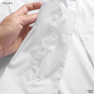 ÁO SƠ MI TAY DÀI KÈM PHỤ KIỆN FORM SLIMFIT AKUBA 01E0734