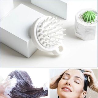 Lược gội đầu Muji xuất Nhật bằng silicon mát xa da đầu giảm rụng kích thích mọc tóc, làm sạch da đầu - Lược gội đầu Muji giá sỉ
