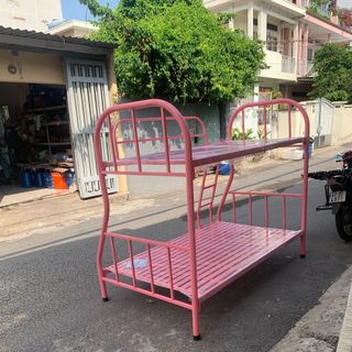 Giường Tầng sắt hộp 4x8 chắc bền đẹp giá tận xưởng