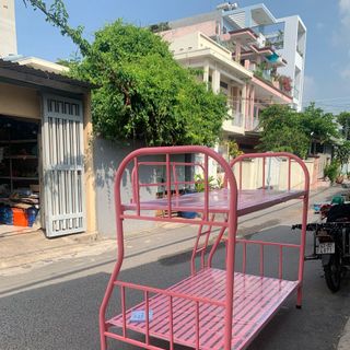 Giường Tầng sắt hộp 4x8 chắc bền đẹp giá tận xưởng