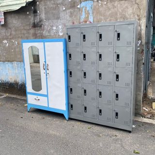 Tủ locker sắt nhiều cửa có ổ khóa riêng từng ngăn,Tủ đựng tệp tài liệu, đồ dùng cá nhân cho nhân viên, sắt dày chắc bền