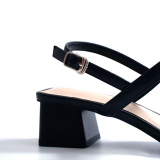 Giày Scandal gót vuông hậu chữ C (MKT11)