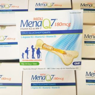 Midu MenaQ7 180mcg - Phát triển chiều cao cho trẻ em và giúp xương chắc, dài, dẻo từ trong bụng mẹ tới suốt cuộc đời