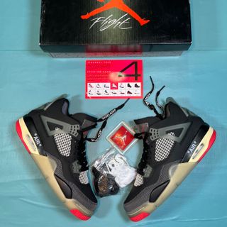 Giày Thể Thao Sneaker  JD 4 Off White Bred ( Hàng Siêu Cấp )