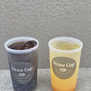 Cốc uống nước nhựa có lỗ cắm ống hút 500ml Kokubo nhập khẩu từ Nhật Bản