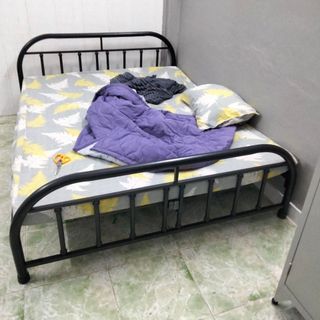 Giường sắt bi giá sinh viên kích thước 80cm 1m 1m2 1m4 1m6 1m8, sắt dày chịu lực tốt