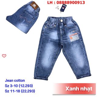 Quần jean dài cho bé trai size 3-18 (12-60kg), S2