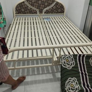 giường sắt đơn nhiều kích thước, sắt dày dặn giường ngủ được 1 và nhiều người, giường sắt giá xưởng