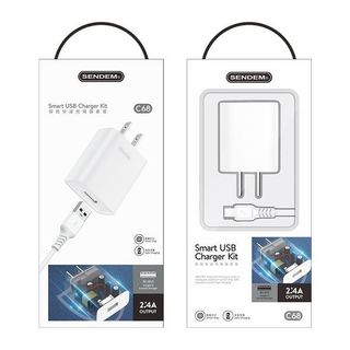 Bộ sạc nhanh Sendem C68 2.4A giá sỉ