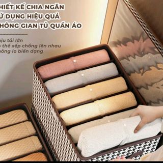 HỘP VẢI ĐỰNG QUẦN ÁO CHIA NGĂN
