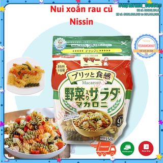 Nui xoắn salad rau củ Nisshin Seifun Welna Ma Ma 150g