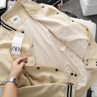 Áo khoác dài tay nam, áo khoác nam cao cấp, chất vải dạ nỉ , bo dệt phối sọc tinh tế, thiết kế phối màu dễ mix - size từ 50kg - 80kg